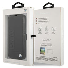 Заредете изображение във визуализатора на галерията – Etui BMW BMFLBKP13XSLLBK iPhone 13 Pro Max 6,7" czarny/black book Signature
