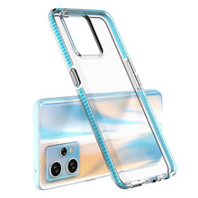 Заредете изображение във визуализатора на галерията – Spring Case for Realme 9 Pro+ / Realme 9 silicone cover with frame light blue
