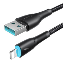Заредете изображение във визуализатора на галерията – Joyroom Starry Series SA32-AL3 3A USB-A / Lightning cable 1m - black
