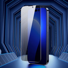 Заредете изображение във визуализатора на галерията – Baseus Privacy Tempered Glass for iPhone 14 / 13 Pro / 13 Full Screen 0.4mm Privacy Filter Anti Spy + Mounting Kit
