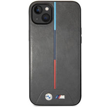 Заредете изображение във визуализатора на галерията – BMW BMHMP14M22PVTA case iPhone 14 Plus 6.7" gray/gray Quilted Tricolor MagSafe
