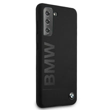 Заредете изображение във визуализатора на галерията – Original Case BMW - Hard Case Silicone Signature Logo BMHCS21MSLBLBK - Samsung S21 Plus Galaxy G996 Black
