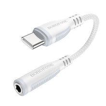 Заредете изображение във визуализатора на галерията – Borofone Adapter BV17 Audio - Type C to jack 3,5mm - white
