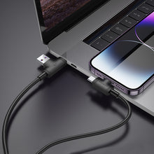 Заредете изображение във визуализатора на галерията – Borofone Cable BX73 4 in 1 - USB + Type C to Type C + Lightning - 5A 1 metre black
