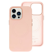 Заредете изображение във визуализатора на галерията – MagSafe Leather Case Iphone 14 Pro Light Pink
