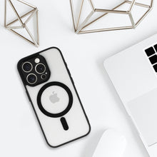 Заредете изображение във визуализатора на галерията – Acrylic Color Magsafe Case for Iphone 14 black
