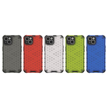 Заредете изображение във визуализатора на галерията – Honeycomb case for iPhone 14 Plus armored hybrid cover blue
