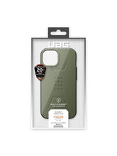 Заредете изображение във визуализатора на галерията – ( uag ) urban armor gear civilian compatible with magsafe гръб за iphone 13 / 14 green
