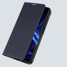 Заредете изображение във визуализатора на галерията – Dux Ducis Skin X2 case for Xiaomi Redmi Note 12 Pro+ flip cover wallet stand blue
