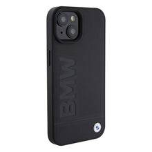 Заредете изображение във визуализатора на галерията – Original Case BMW Magsafe Signature Logo Imprint BMHMP15SSLLBK for Iphone 15 black
