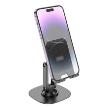 Заредете изображение във визуализатора на галерията – HOCO desktop stand rotating dual axis Winner HD6 (4,5' - 7") black
