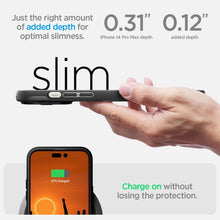 Заредете изображение във визуализатора на галерията – Spigen optik armor mag гръб за  iphone 14 pro max black
