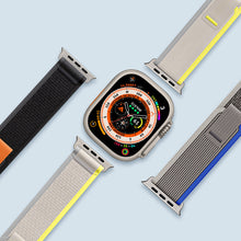 Заредете изображение във визуализатора на галерията – Velcro Sports Strap for Apple Watch Ultra/8/7/6/SE/5/4/3/2/1 (42, 44, 45, 49 mm) Dux Ducis Strap YJ Version - Yellow-Beige
