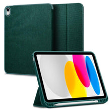 Заредете изображение във визуализатора на галерията – Spigen URBAN FIT IPAD 10.9 2022 MIDNIGHT GREEN
