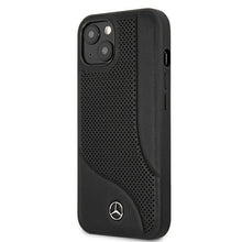 Заредете изображение във визуализатора на галерията – Mercedes MEHCP13MCDOBK iPhone 13 6,1" czarny/black hardcase Leather Perforated Area
