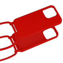 Заредете изображение във визуализатора на галерията – Strap Silicone Case for Iphone 11 design 1 red
