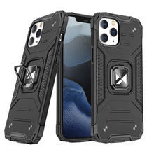 Заредете изображение във визуализатора на галерията – Wozinsky Ring Armor Case Kickstand Tough Rugged Cover for iPhone 13 Pro Max black
