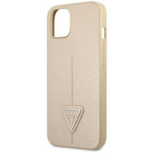 Заредете изображение във визуализатора на галерията – Guess GUHCP14MPSATLE iPhone 14 Plus 6.7" beige/beige hardcase SaffianoTriangle Logo

