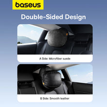 Заредете изображение във визуализатора на галерията – Baseus ComfortRide Series car headrest cushion with 2 materials - black
