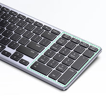 Заредете изображение във визуализатора на галерията – Ugreen KU005 Bluetooth/2.4 GHz Wireless Membrane Keyboard with Backlight - Black

