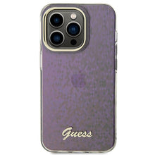 Заредете изображение във визуализатора на галерията – Original Case GUESS IML Faceted Mirror Disco Iridescent hardcase GUHCP15XHDECMP for Iphone 15 Pro Max pink
