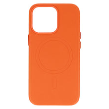 Заредете изображение във визуализатора на галерията – MagSafe Leather Case Iphone 14 Pro Orange
