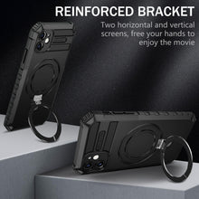 Заредете изображение във визуализатора на галерията – Tel Protect Armor Magsafe Metal Ring Case for Iphone 11 black
