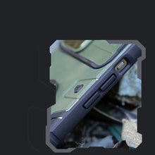 Заредете изображение във визуализатора на галерията – Nillkin CamShield Armor Pro Magnetic Case iPhone 14 Pro Magnetic MagSafe Cover with Camera Cover Dark Green
