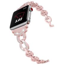 Заредете изображение във визуализатора на галерията – Bracelet loop for Apple Watch 42/44/45 design 3 pink
