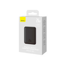 Заредете изображение във визуализатора на галерията – Power bank baseus with wireless charging support magsafe 15w- 6 000mah pd60w black ppcx020001 - TopMag
