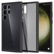 Заредете изображение във визуализатора на галерията – SPIGEN Ultra Hybrid case for SAMSUNG S23 ULTRA frost black
