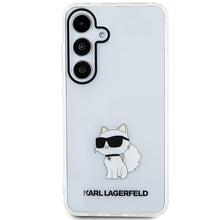 Заредете изображение във визуализатора на галерията – Original Pouch KARL LAGERFELD hardcase IML Choupette KLHCS24MHNCHTCT for Samsung Galaxy S24 Plus transparent
