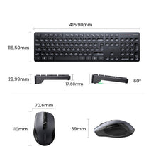 Заредете изображение във визуализатора на галерията – Ugreen MK006 wireless mouse and keyboard set 2.4Ghz - black
