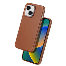 Заредете изображение във визуализатора на галерията – Dux Ducis Naples case for iPhone 14 magnetic leather case MagSafe brown
