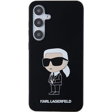 Заредете изображение във визуализатора на галерията – Karl Lagerfeld Silicone Ikonik case for Samsung Galaxy S24 - black
