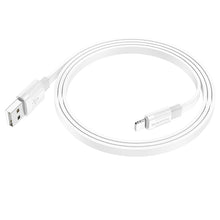 Заредете изображение във визуализатора на галерията – Borofone Cable BX89 Union - USB to Lightning - 2,4A 1 metre white-grey
