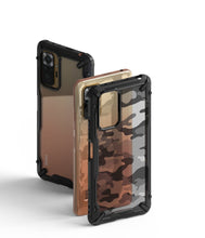 Заредете изображение във визуализатора на галерията – Ringke Fusion X Design durable PC Case with TPU Bumper for Xiaomi Redmi Note 10 Pro Camo Black (XDXI0023) - TopMag
