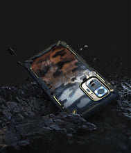Заредете изображение във визуализатора на галерията – Ringke Fusion X Design durable PC Case with TPU Bumper for Xiaomi Redmi Note 10 Pro Camo Black (XDXI0023) - TopMag
