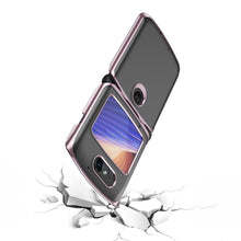 Заредете изображение във визуализатора на галерията – Plating Case hard case Electroplating frame Cover for Motorola Razr 5G black - TopMag
