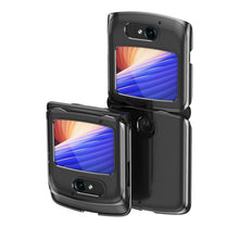 Заредете изображение във визуализатора на галерията – Plating Case hard case Electroplating frame Cover for Motorola Razr 5G black - TopMag
