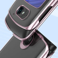 Заредете изображение във визуализатора на галерията – Plating Case hard case Electroplating frame Cover for Motorola Razr 5G black - TopMag
