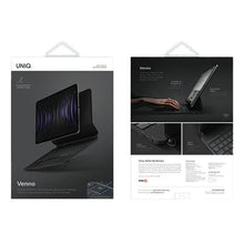 Заредете изображение във визуализатора на галерията – Uniq Venno Magnetic Smart case with keyboard for iPad Pro 11" (2022/2021) | Air 10.9" (2022/2020) black/ebony black
