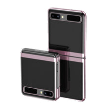Заредете изображение във визуализатора на галерията – Plating Case hard case Electroplating frame Cover for Samsung Galaxy Z Flip pink - TopMag
