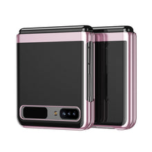 Заредете изображение във визуализатора на галерията – Plating Case hard case Electroplating frame Cover for Samsung Galaxy Z Flip pink - TopMag

