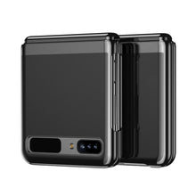 Заредете изображение във визуализатора на галерията – Plating Case hard case Electroplating frame Cover for Samsung Galaxy Z Flip black - TopMag
