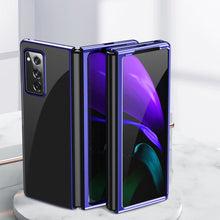 Заредете изображение във визуализатора на галерията – Plating Case hard case Electroplating frame Cover for Samsung Galaxy Z Fold 2 5G blue - TopMag
