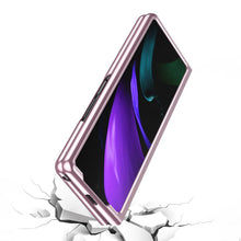 Заредете изображение във визуализатора на галерията – Plating Case hard case Electroplating frame Cover for Samsung Galaxy Z Fold 2 5G blue - TopMag
