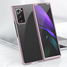 Заредете изображение във визуализатора на галерията – Plating Case hard case Electroplating frame Cover for Samsung Galaxy Z Fold 2 5G blue - TopMag
