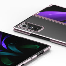 Заредете изображение във визуализатора на галерията – Plating Case hard case Electroplating frame Cover for Samsung Galaxy Z Fold 2 5G blue - TopMag
