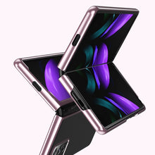 Заредете изображение във визуализатора на галерията – Plating Case hard case Electroplating frame Cover for Samsung Galaxy Z Fold 2 5G blue - TopMag
